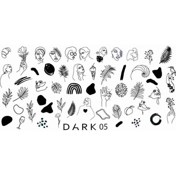 Пластина для стемпінгу DARK 05