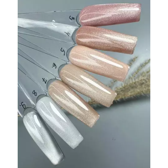 Gel polish Saga GLOW CAT Cat`s Eye No. 03 pink, 10 ml, 2 image