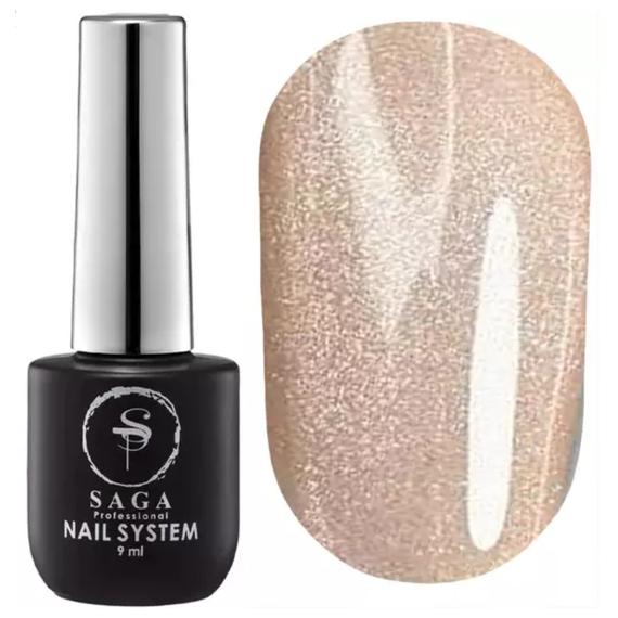 Гель-лак Saga GLOW CAT Кошачий Глаз №05 беж, 10 мл