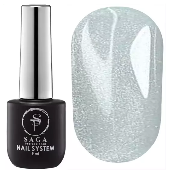 Гель-лак Saga GLOW CAT Кошачий Глаз №08 белый, 10 мл