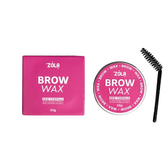 Воск для фиксации бровей ZOLA brow wax New formula с щеточкой 50 г