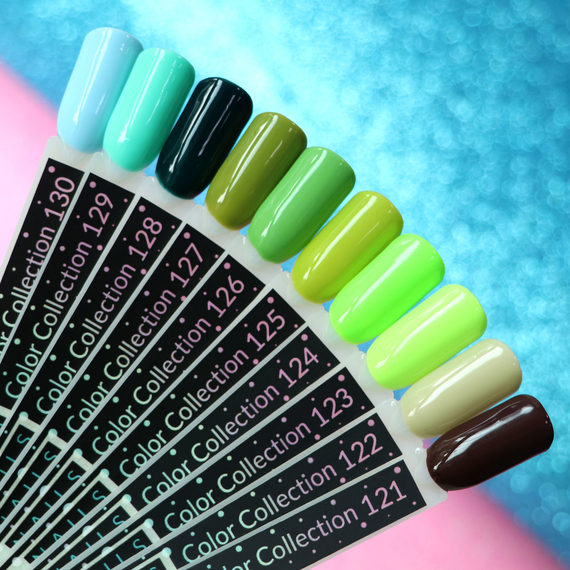 Gel polish Kira Nails #126 muted green enamel, 6 ml, Color: Green, 3 image