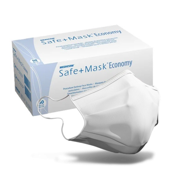 Маска защитная Medicom белая 50 шт.