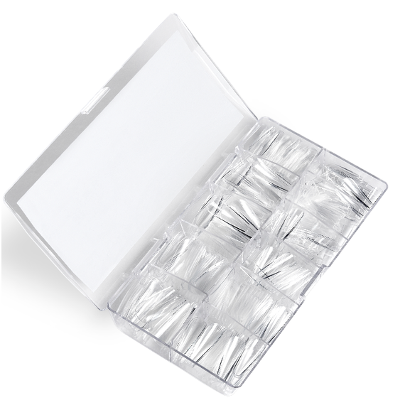 Гелевые типсы HEYLOVE Coffin Long балерина длинная, 500 шт, изображение 2