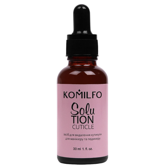 Ремувер для кутикулы Komilfo Solution Cuticle, щелочной, 30 мл