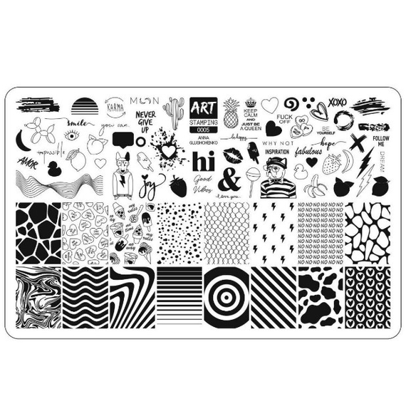 Пластина для стемпінгу Art Stamping 005