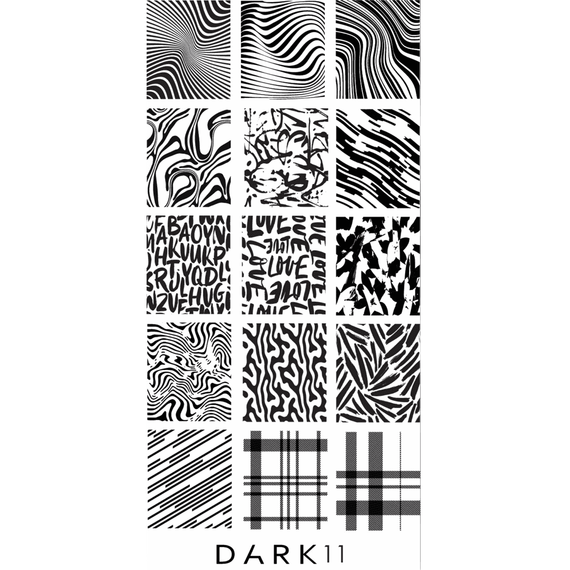 Пластина для стемпинга DARK 11