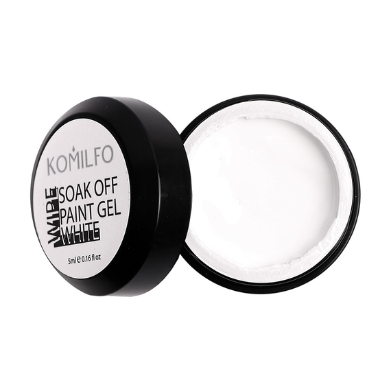 Гель-краска Komilfo №002 White из ЛЖ, 5 мл