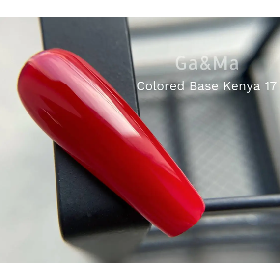 База цветная GaMa Cover base Colored №17 Kenya, красная, 15 мл, Цвет: Красный, изображение 2