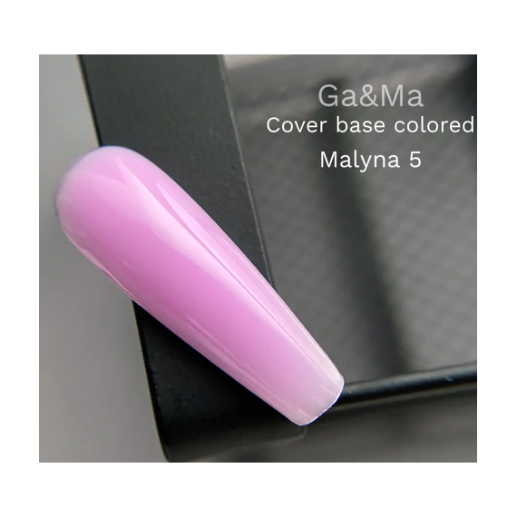 База цветная GaMa Cover base Colored №05 Малина, розовая, 15 мл, Цвет: Розовый, изображение 2