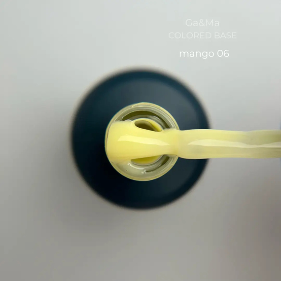 База кольорова GaMa Cover base Colored №06 Манго, жовта, 15 мл, Колір: Жовтий, зображення 5
