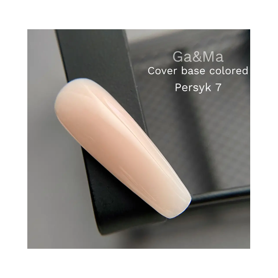 База цветная GaMa Cover base Colored №07 Персик, нежно-персиковая, 15 мл, Цвет: Персиковый, изображение 2