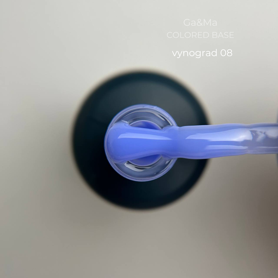 База кольорова GaMa Cover base Colored №08 Виноград, насичено-волошкова, 15 мл, Колір: Волошковий, зображення 5