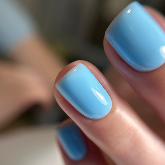 GaMa Cover base Colored #43 Hydrangea, blue-turquoise, 15 ml, Color: Blue, 4 image