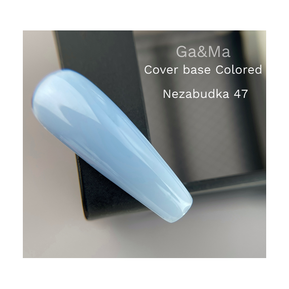 GaMa Cover base Colored #47 Forget-me-not, light blue, 15 ml, Color: Blue, 2 image