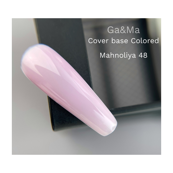 База цветная GaMa Cover base Colored №48 Магнолия, светло-розовая, 15 мл, Цвет: Розовый, изображение 2