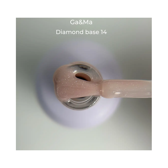 Camouflage base GaMa Cover base Diamond No. 14, dusty pink, 15 ml, Color: Pink, 5 image