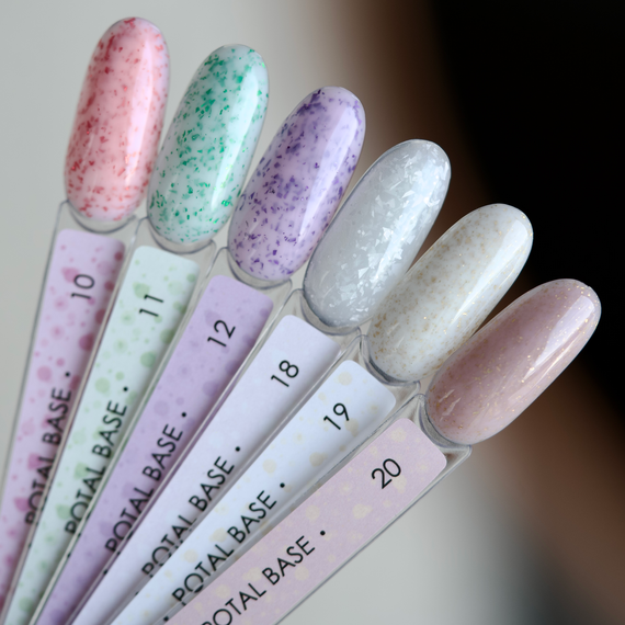 База для ногтей DARK Potal Base №18, молочная с поталью, 15 мл, Цвет: Молочный, изображение 2