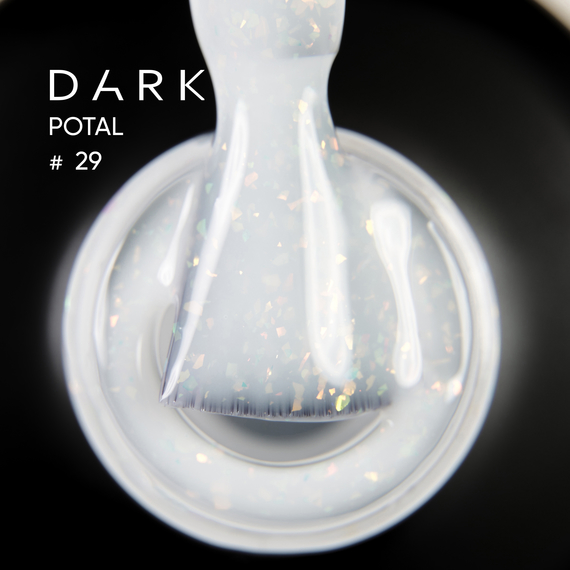База для ногтей DARK Potal Base №29, молочно-белая с талью, 15 мл, Цвет: Белый