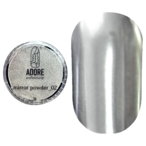 Втирка Adore Mirror Powder срібна