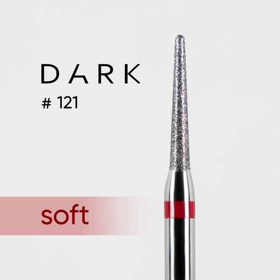 Насадка фреза алмазна DARK №121 голка червона 016