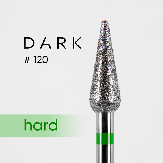 Насадка фреза алмазная DARK №120 почка длинная зеленая 042