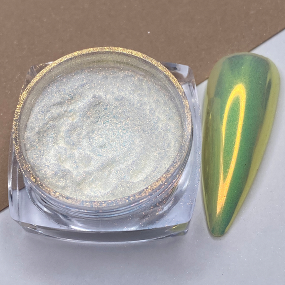 Втирка DARK №08 жовтий перелив, 0,5 г, Колір: Жовтий