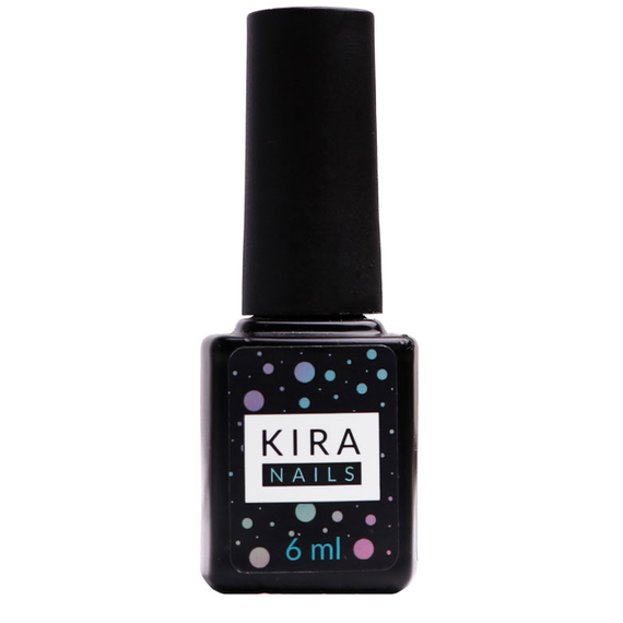 Top for gel polish Kira Nails No Wipe Top Coat, 6 ml