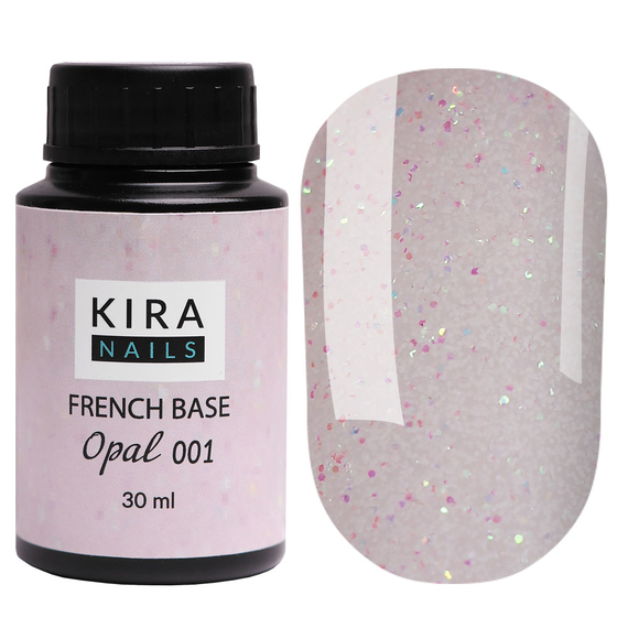 Base Kira Nails French Base Opal No. 001 milky, 30 ml, Color: Lactic