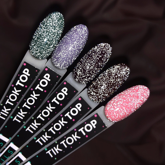 Top reflective Kira Nails Tik Tok No Wipe Top Coat, 6 ml, 2 image
