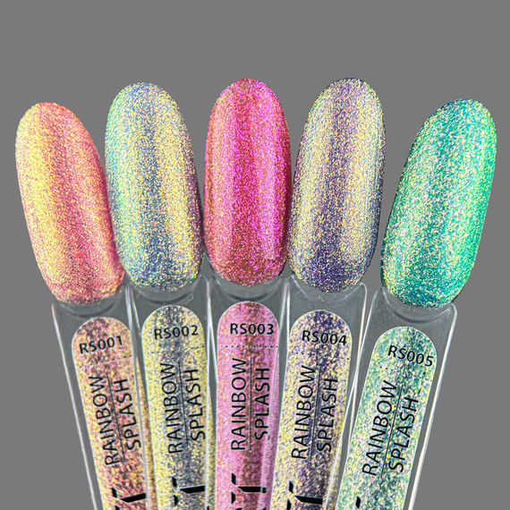 Гель-лак для ногтей ART Rainbow Splash №RS002, голубой, 6 мл, Цвет: Голубой, изображение 3