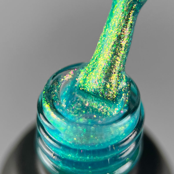 Nail gel polish ART Rainbow Splash No. RS005, turquoise, 6 ml, Color: Turquoise, 3 image