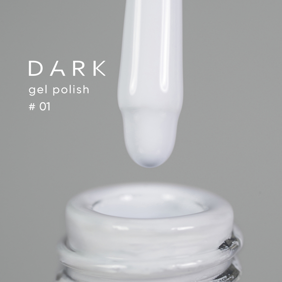 Гель-лак DARK №001, белый холодный, 10 мл, Цвет: Белый