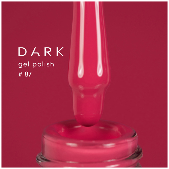 Гель-лак DARK №087, насичений лососевий, 10 мл, Колір: Лососевий