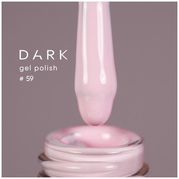 Gel polish DARK No. 059, pastel pink, 10 ml, Color: Pink