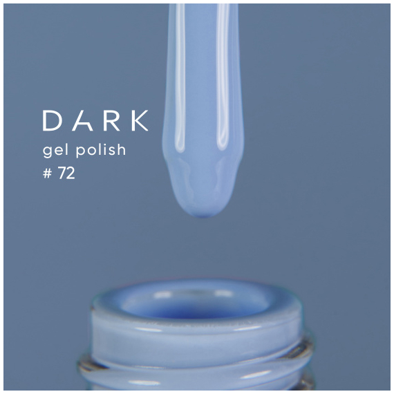 Гель-лак DARK №072, небесно-голубой, 10 мл, Цвет: Голубой
