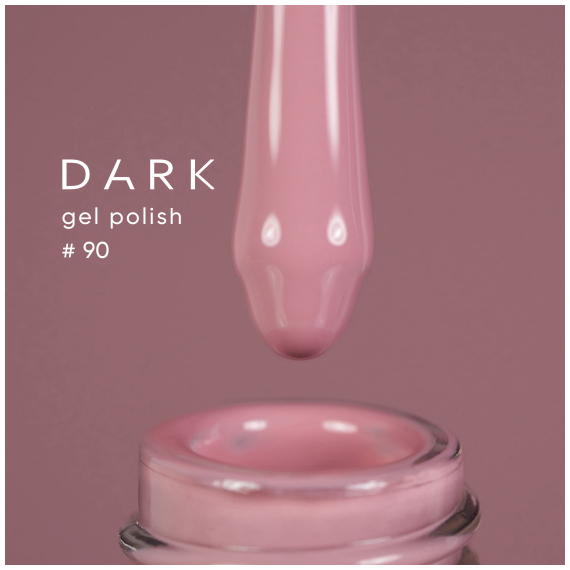 Гель-лак DARK №090, пудровый тепло-лиловый, 10 мл, Цвет: Лиловый
