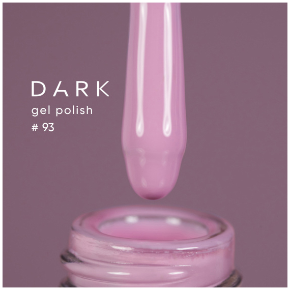 Гель-лак DARK №093, лилово-розовый, 10 мл, Цвет: Розовый