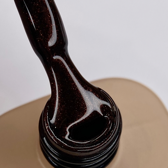 Гель-лак DARK №113, темно-бордовый с золотым шиммером, 10 мл, Цвет: Бордовый, изображение 3