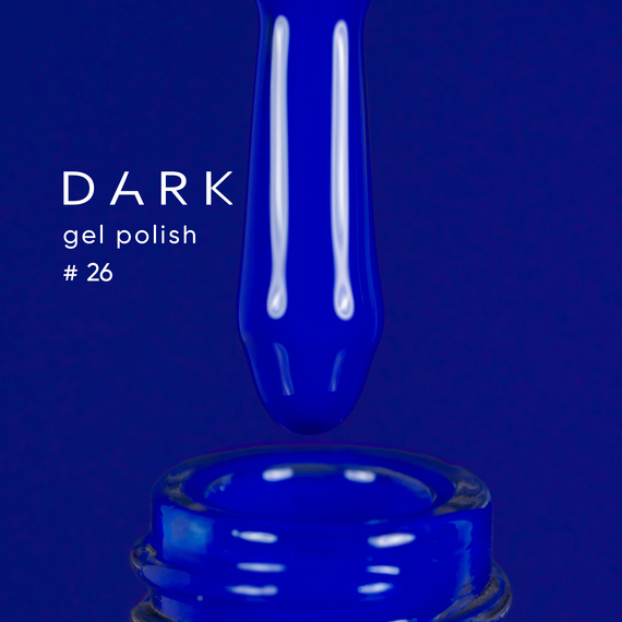 Гель-лак DARK №026, синий ультрамарин, 10 мл, Цвет: Синий