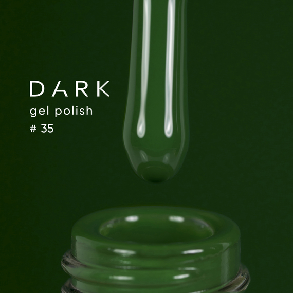 Гель-лак DARK №035, насыщенный зеленый, 10 мл, Цвет: Зеленый