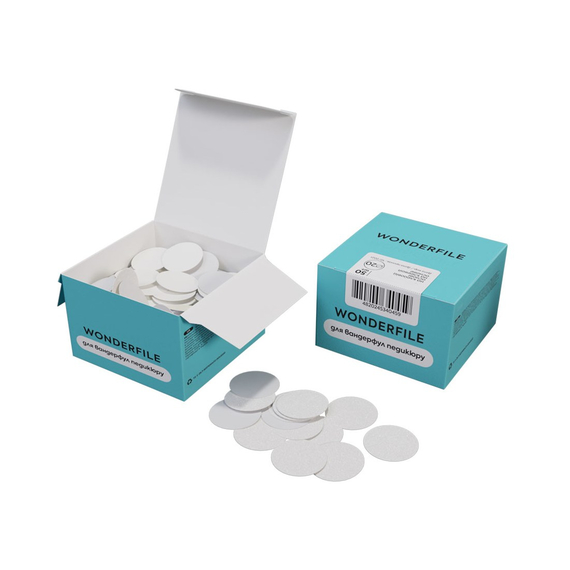 Сменные файлы для педикюрного диска Wonderfile 20 мм, 240 грит, 50 шт