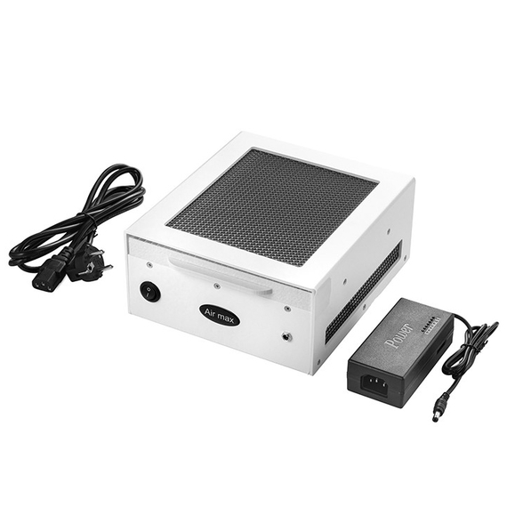 Витяжка для манікюру Air max NF 11 PLUS Чорна сітка з фільтром, 60 Вт