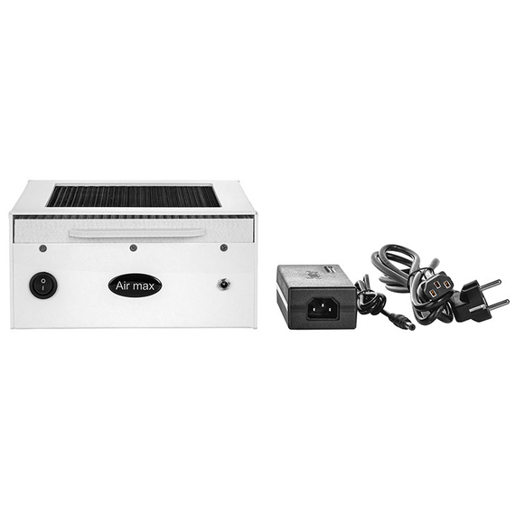 Витяжка для манікюру Air max NF 11 PLUS Чорна сітка з фільтром, 60 Вт, зображення 3