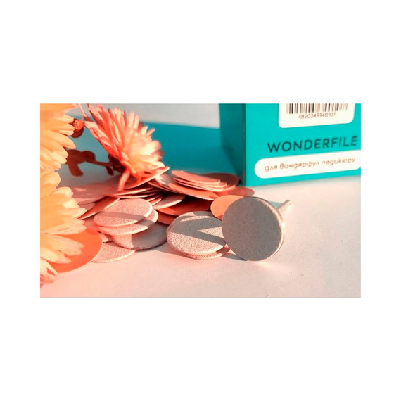 Replacement files for the Wonderfile pedicure disk on a soft base 20 mm, 180 grit, 50 pcs, 3 image