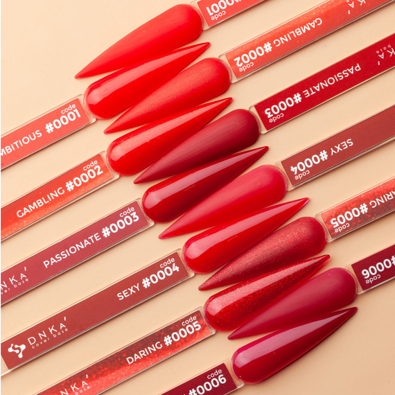 Color base DNKA Cover base No. 001 Ambitious red, 12 ml, Color: Red, 3 image