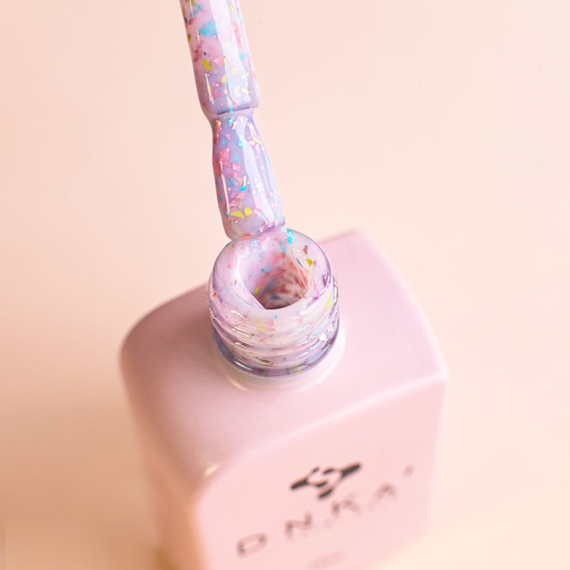 Color base DNKA Cover base No. 011B Beauttiful pink with colored base, 12 ml, Color: Pink, 3 image