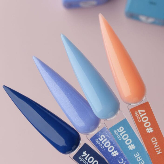 База кольорова DNKA Cover base №015 Cosmic блакитна з шиммером, 12 мл, Колір: Блакитний, зображення 2