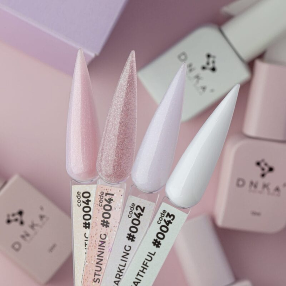 База кольорова DNKA Cover base №042 Sparkling молочно-опалова, 12 мл, Колір: Молочний, зображення 3