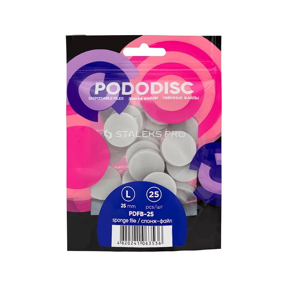 Sponge files for pedicure disk STALEKS PRO L, 25 pcs